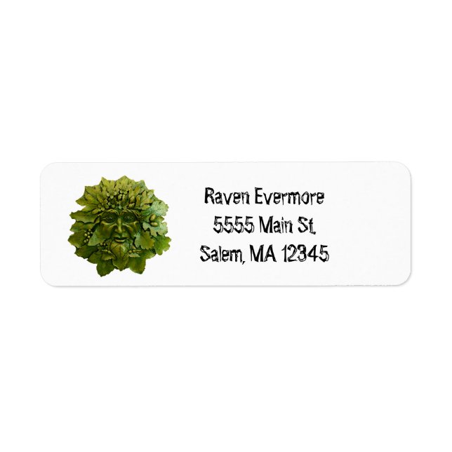 Oak Kung Returadress Etikett (Framsidan)