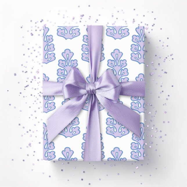 Oak Leaf in Blue and Purple Presentpapper (Skapare uppladdad)
