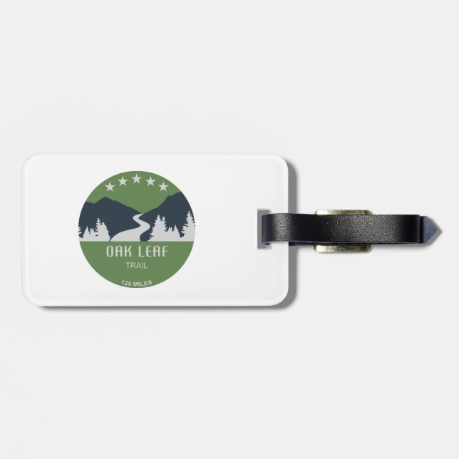Oak Löv Trail Bagagebricka (Baksida Vågrät)