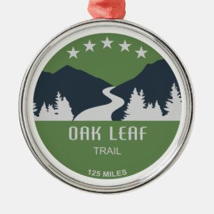 Oak Löv Trail Julgransprydnad Metall