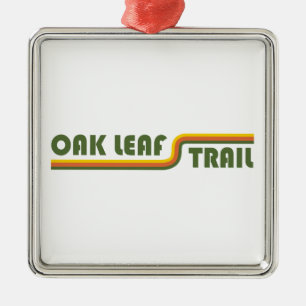 Oak Löv Trail Wisconsin Julgransprydnad Metall