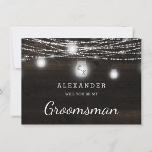 Oak Ridge Rustic Be min Groomsman Frieri kort