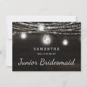 Öak Ridge Rustic be min Junior Bridesmaid Frieri