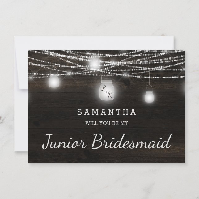 Öak Ridge Rustic be min Junior Bridesmaid Frieri (Framsida)