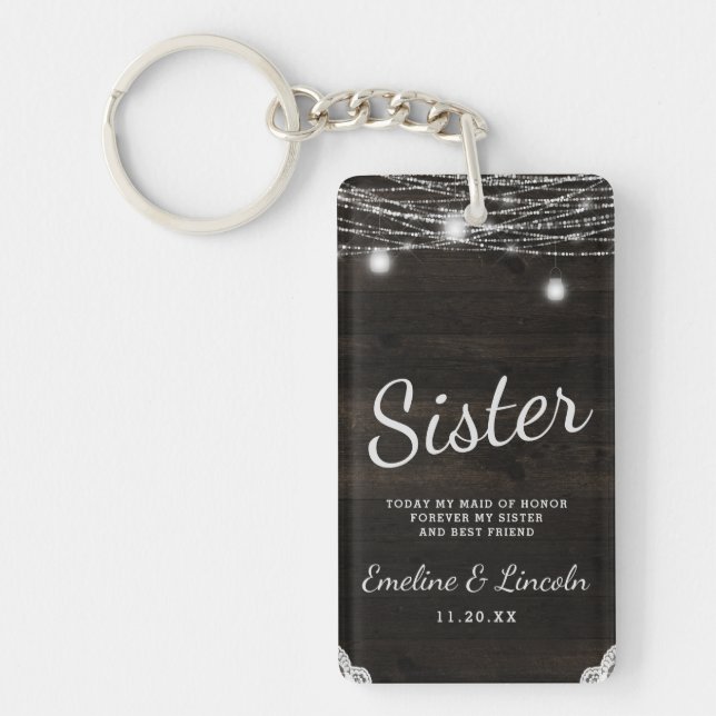 Oak Ridge Rustic Mörk Wood to Sister Quote (Framsidan)