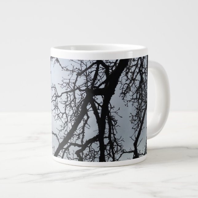 Oak Träd 20 oz kaffe mugg Jumbo Mugg (Framsida höger)