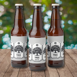 Oak Träd Ale Beer Label Ölflaska Etikett