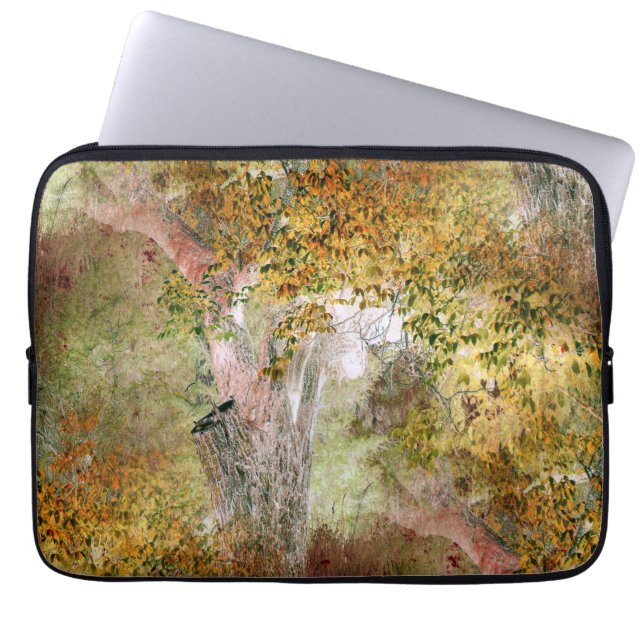 Oak träd i Fall... Laptop Fodral (Framsidan)