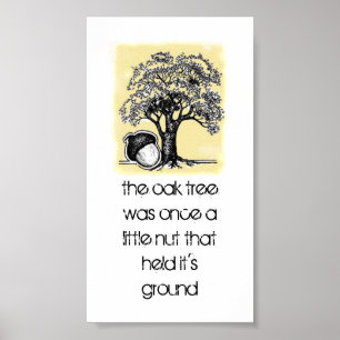 Oak Träd inspiration Poster