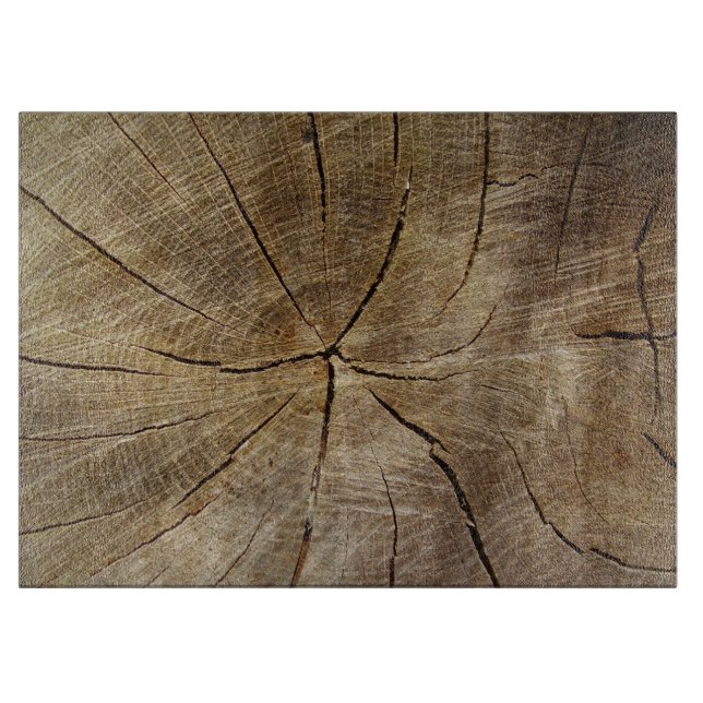 Oak Träd Kor, glasburk (Choppboard) (Framsidan)