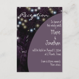 Oak Träd night ljus bröllopsmottagning Tilläggskort