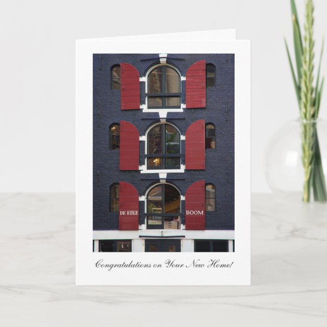 Oak Träd Ögon - Grattisar på nya hem Kort (Framsida)