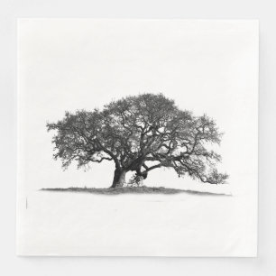 OAK TRÄD PAPPERSSERVETT