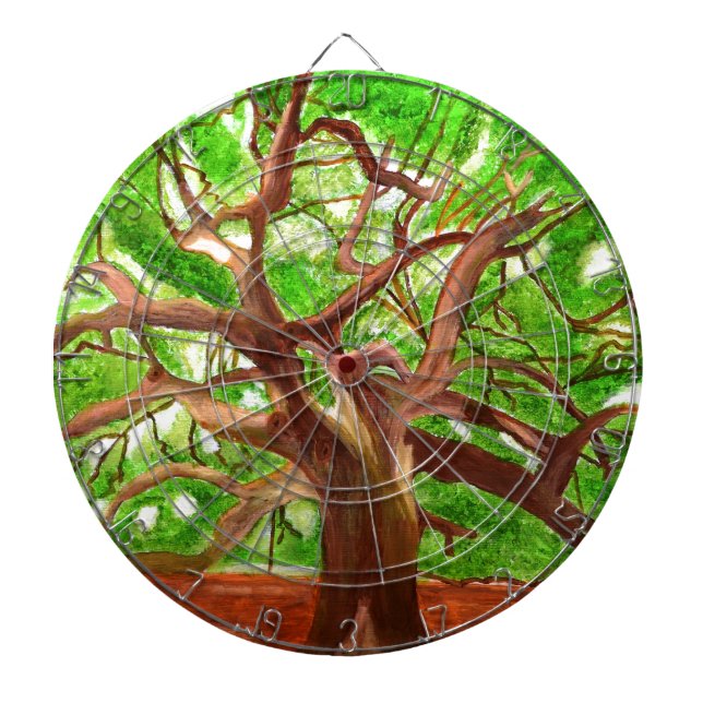 Oak Träd Piltavla (Framsidan)