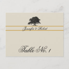 Oak Träd Plantation i Bordsnumret Guld Vykort
