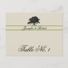 Oak Träd Plantation i Grönt Bordsnummer