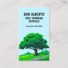 Oak Tree Logo | Custom Tree Trimming Services Visitkort
