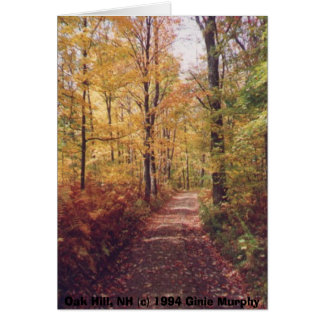 "Oakbacke i nedgången, Loudon, NH ", OBS Kort