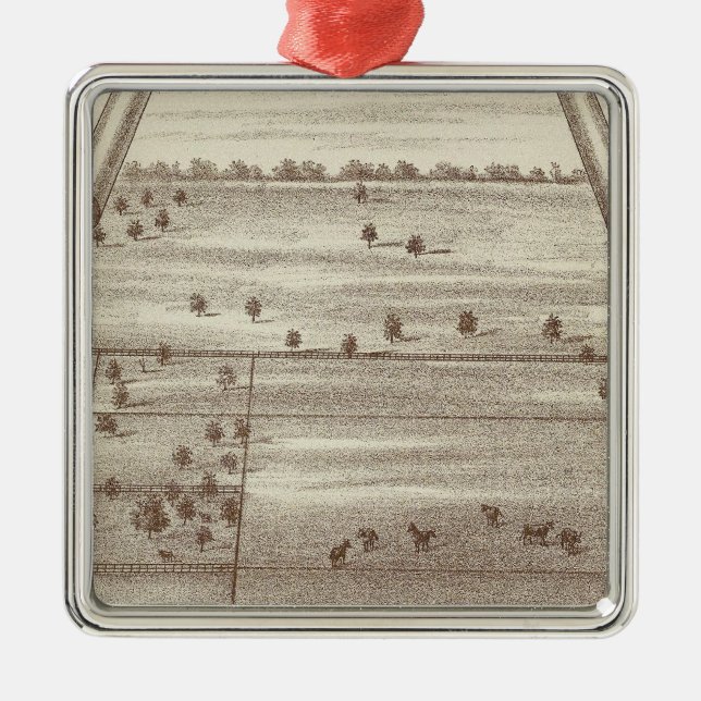 Oakdale Ranch Julgransprydnad Metall (Framsidan)