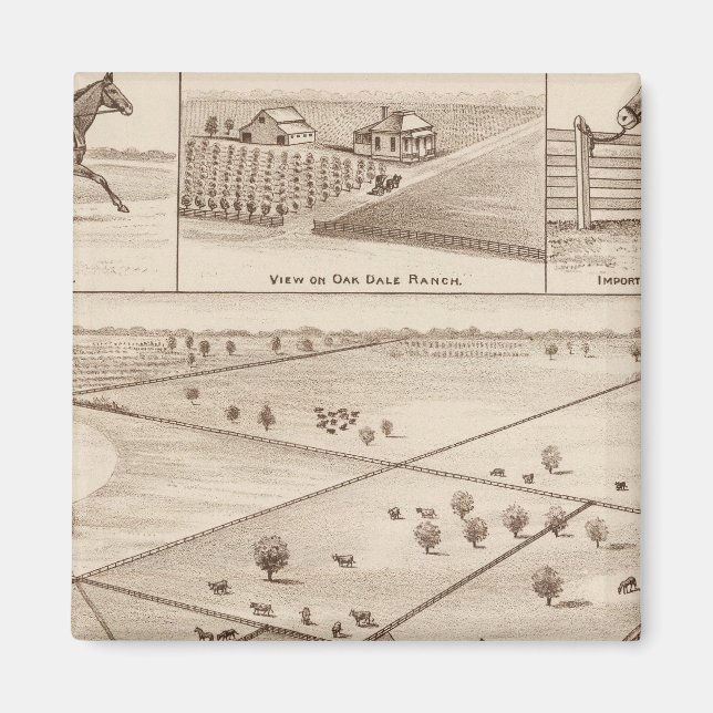 Oakdale Ranch Magnet (Framsidan)