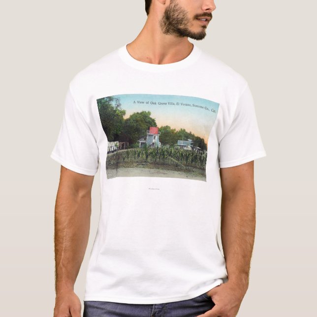 Oakdungevilla SceneEl Verano, CA Tee Shirt (Framsida)