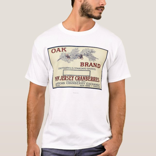 Oaken brännmärker Cranberryetiketten Tee Shirt (Framsida)