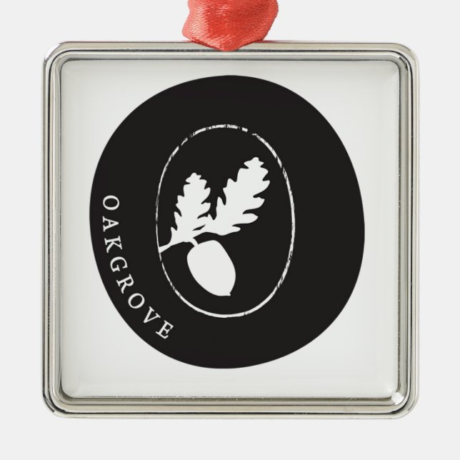 Oakgrove prydnad julgransprydnad metall (Framsidan)