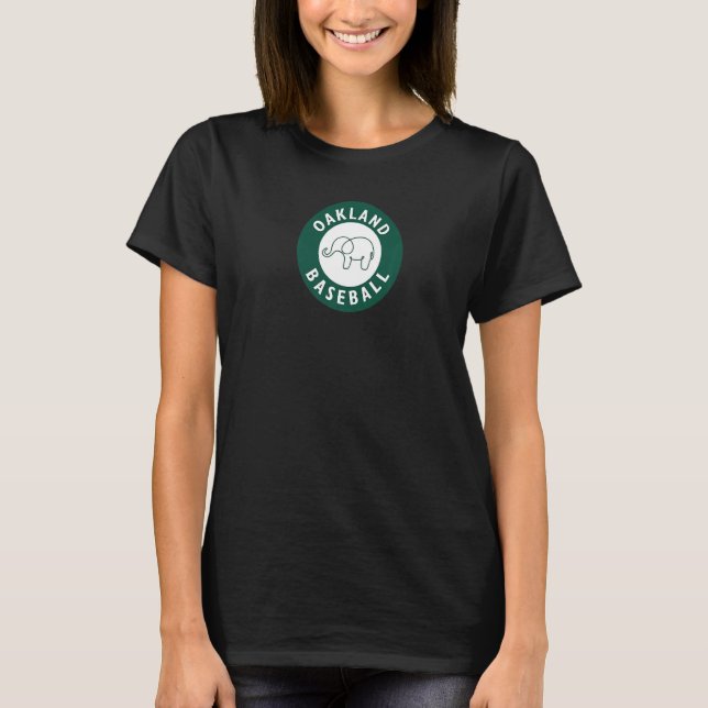 Oakland Baseball Elephan Pittsburgh Baseball T Shirt (Framsida)