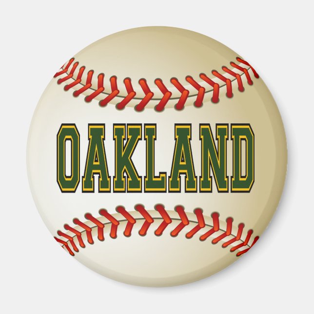 OAKLAND BASEBALL MAGNET (Framsidan)