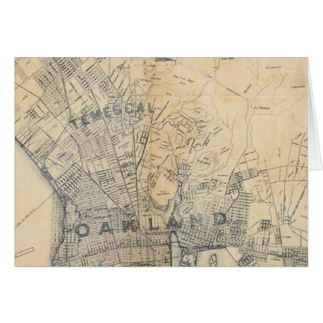 Oakland, Berkeley, Alameda Hälsningskort (Framsidan Horizontal)