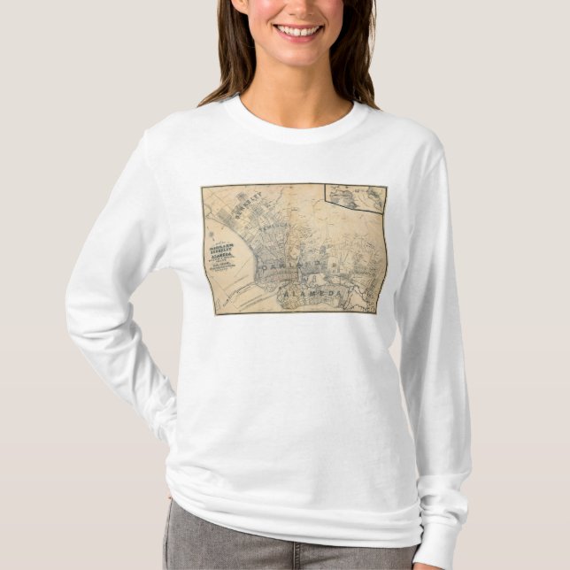 Oakland Berkeley, Alameda T-shirt (Framsida)