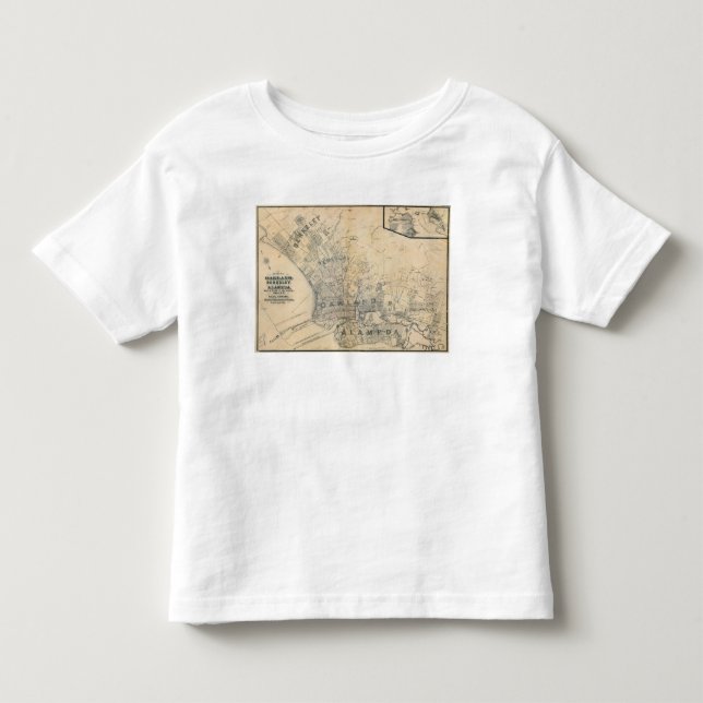 Oakland Berkeley, Alameda Tee Shirt (Framsida)