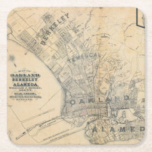 Oakland Berkeley, Alameda Underlägg Papper Kvadrat