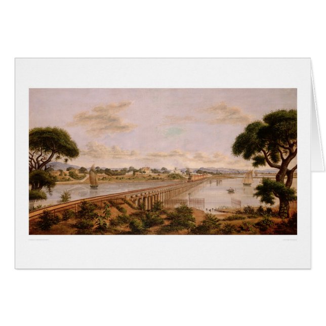 Oakland bred flodmynning nära sjön Merritt (1232A) Hälsningskort (Framsidan Horizontal)