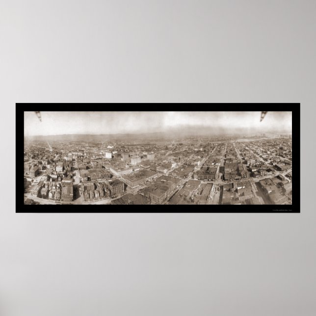 Oakland, CA Panorama Photo 1909 Poster (Framsidan)