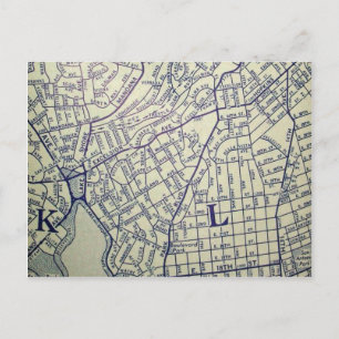 Oakland, CA Vintage Karta Vykort