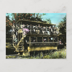 Oakland California Dubbla Decker Streetcar Vykort