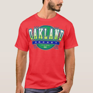Oakland California Hockey Retro Vintage Golden Sea T Shirt