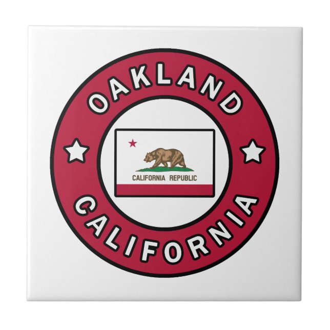 Oakland California Kakelplatta (Framsidan)