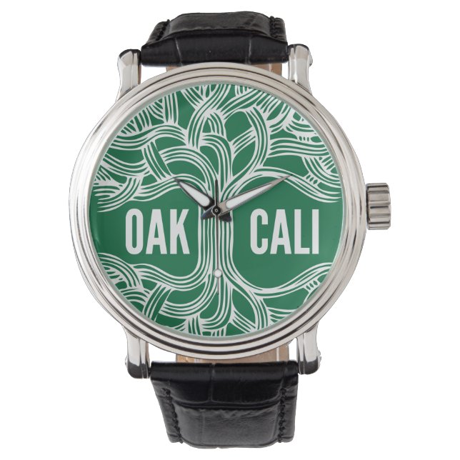 Oakland California Oak Watch-design Armbandsur (Framsida)