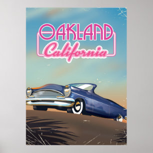 Oakland California-reseaffisch Poster