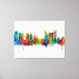 Oakland California Skyline Canvastryck
