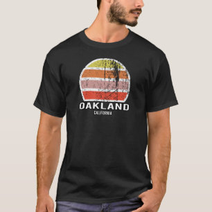 Oakland California Vintage Sunset T Shirt