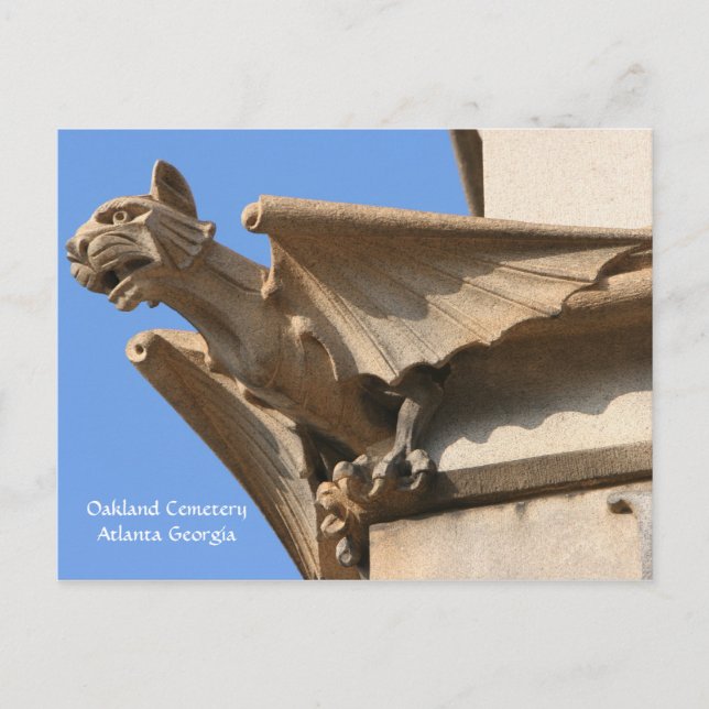 Oakland Cemetery, Atlanta GA, vykort (Framsida)