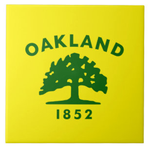 Oakland City flagga Kakelplatta