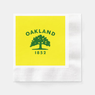 Oakland City flagga Pappersservett