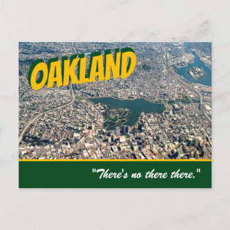 Oakland: "Det finns inget där." Styringskort Vykort