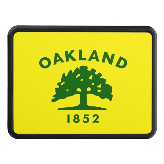 Oakland flagga dragkroksskydd (Framsidan)