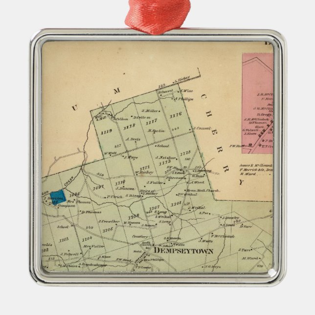 Oakland församling julgransprydnad metall (Framsidan)