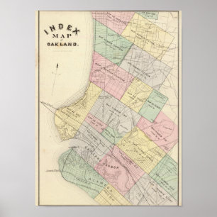 Oakland Index karta Poster